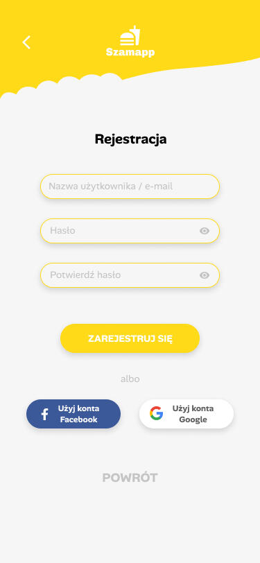 Register Screen Register Screen